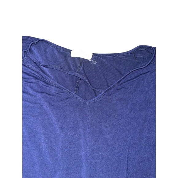 ZERDOCEAN Women's Plus 3X Navy Blouse Knit Blouse - Picture 5 of 11